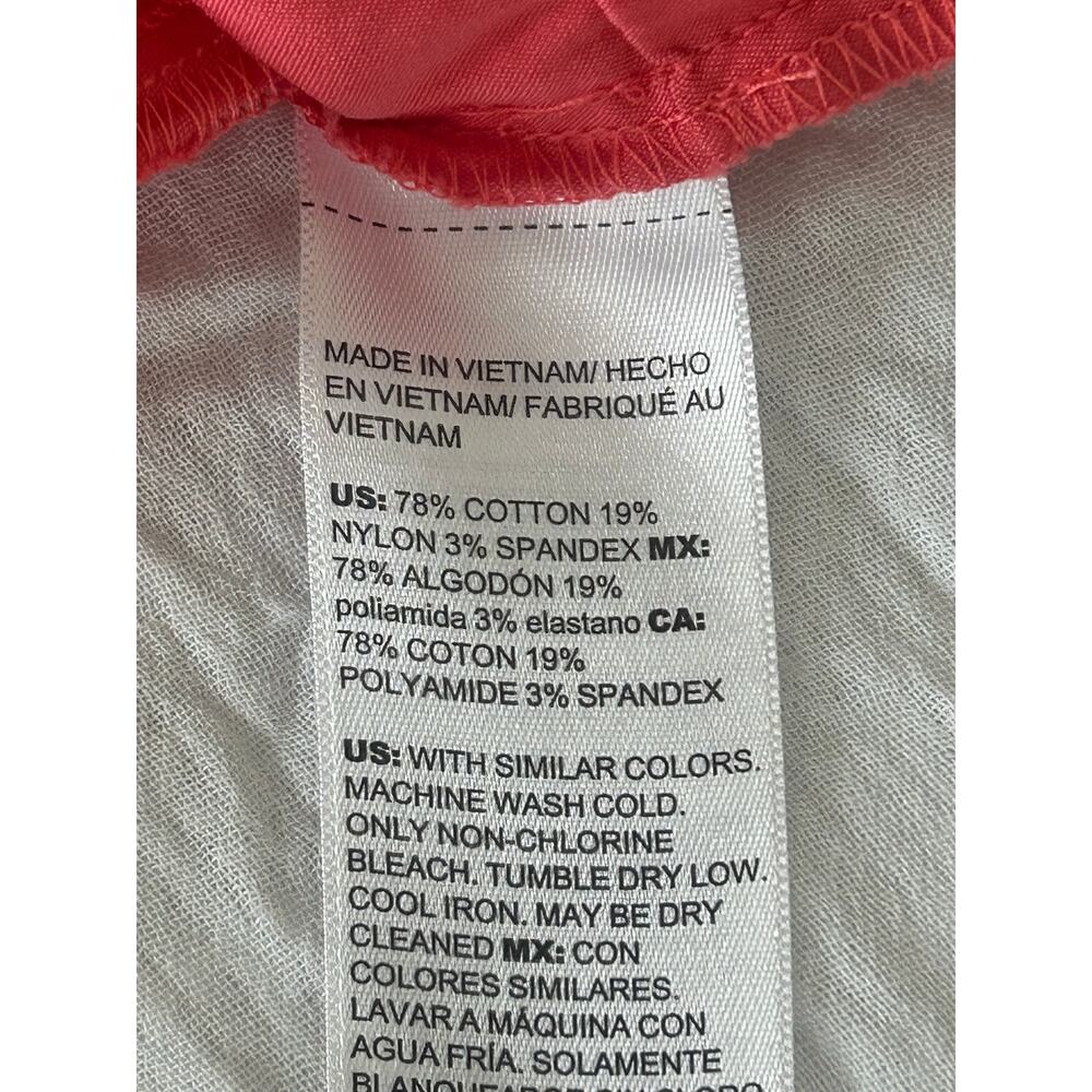 Chico’s Poplin Calypso Coral A Line Dress/Coverup Size 0 - Picture 9 of 9